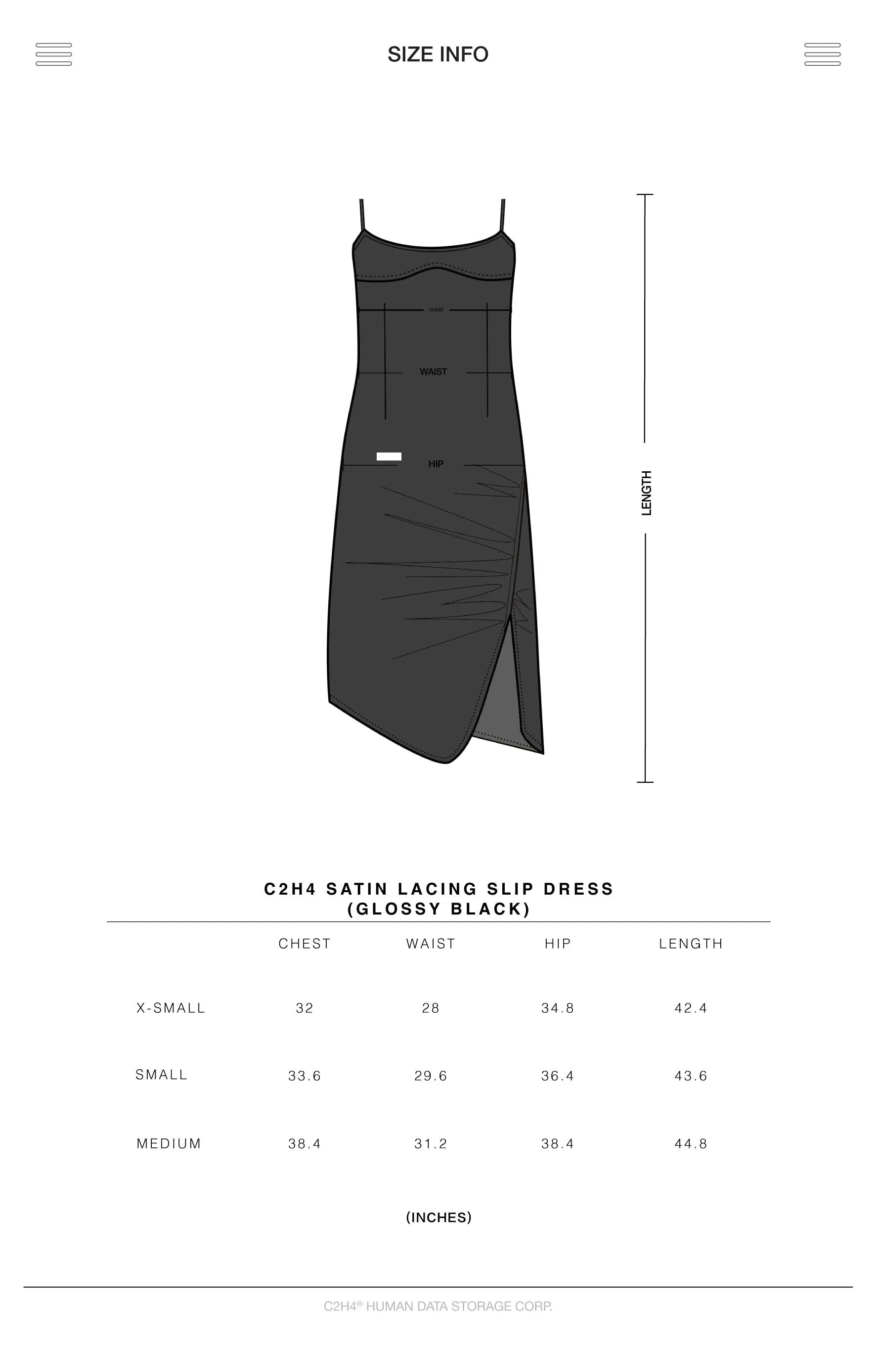 005 - Satin Lacing Slip Dress