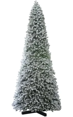 15 Foot King Flock® Artificial Christmas Tree with 2000 Warm White LED Lights