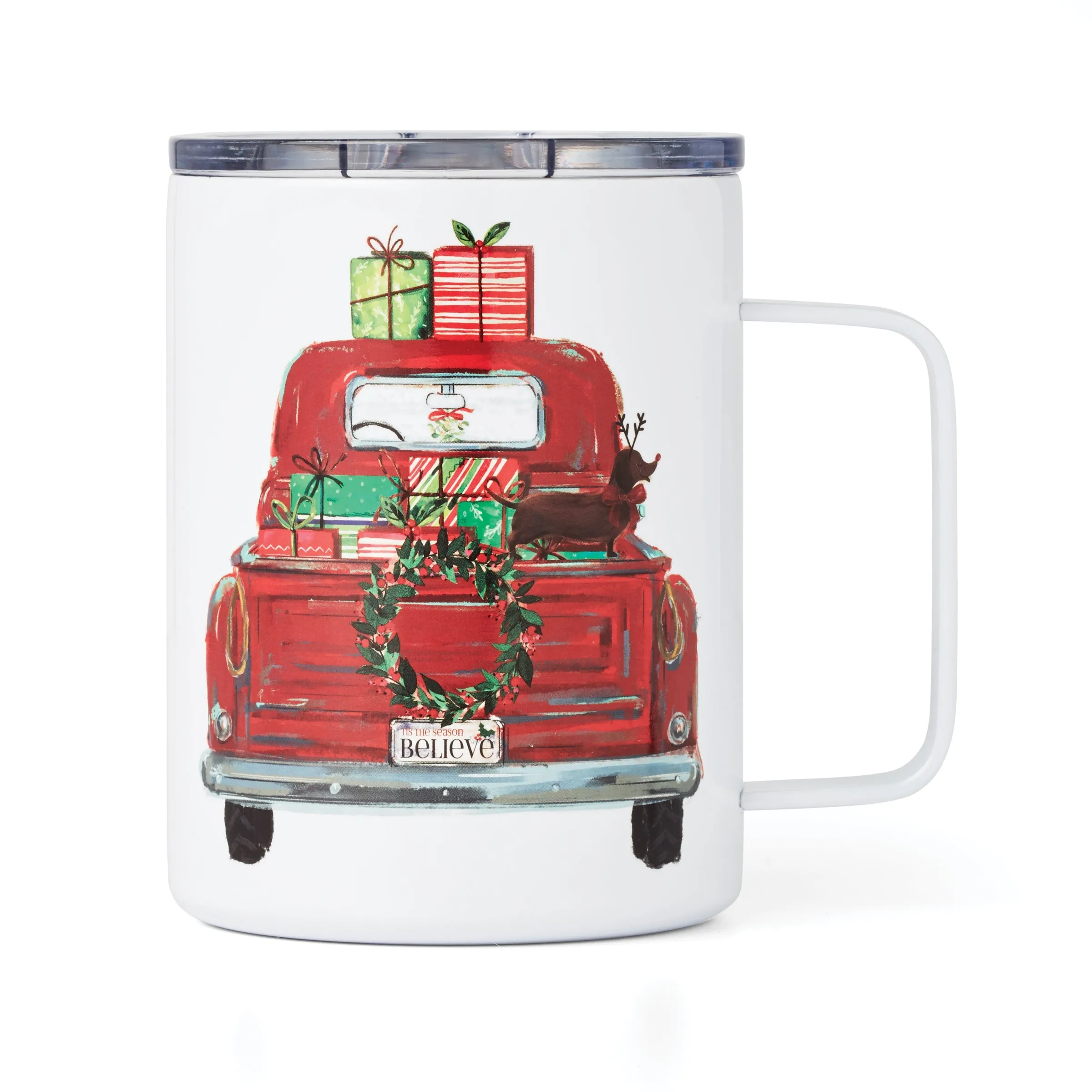 16 Oz Insulated Red Truck Coffee Mug