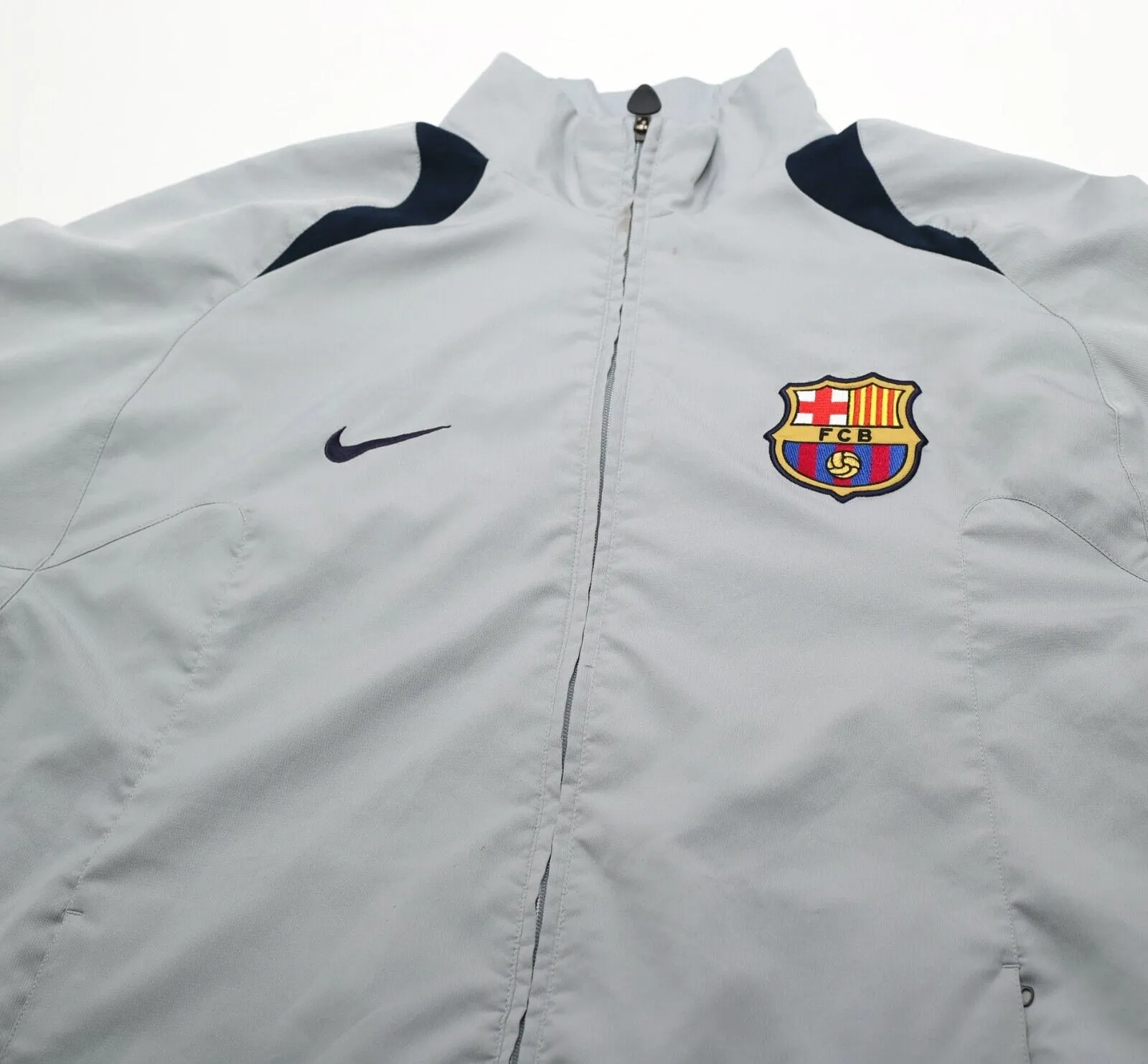 2006/07 BARCELONA Vintage Nike Track Top Football Jacket (XL)