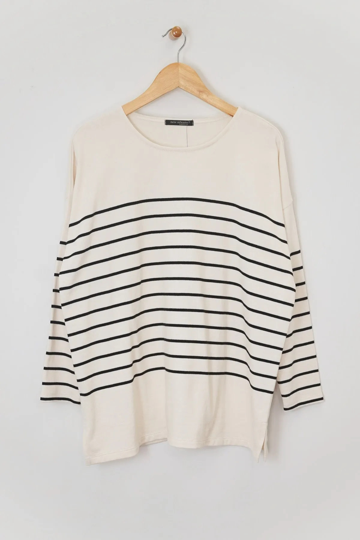 27" Long Sleeve Striped T