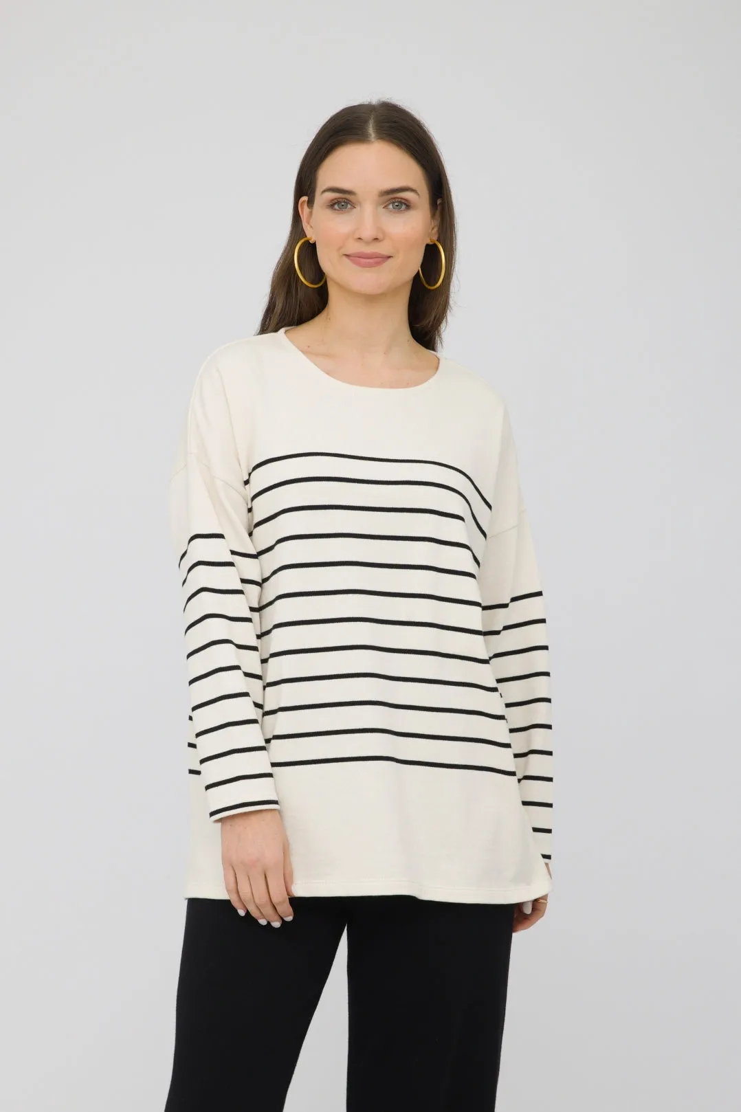 27" Long Sleeve Striped T