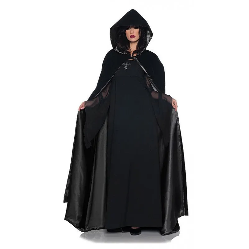 63" Deluxe Velvet & Satin Cape