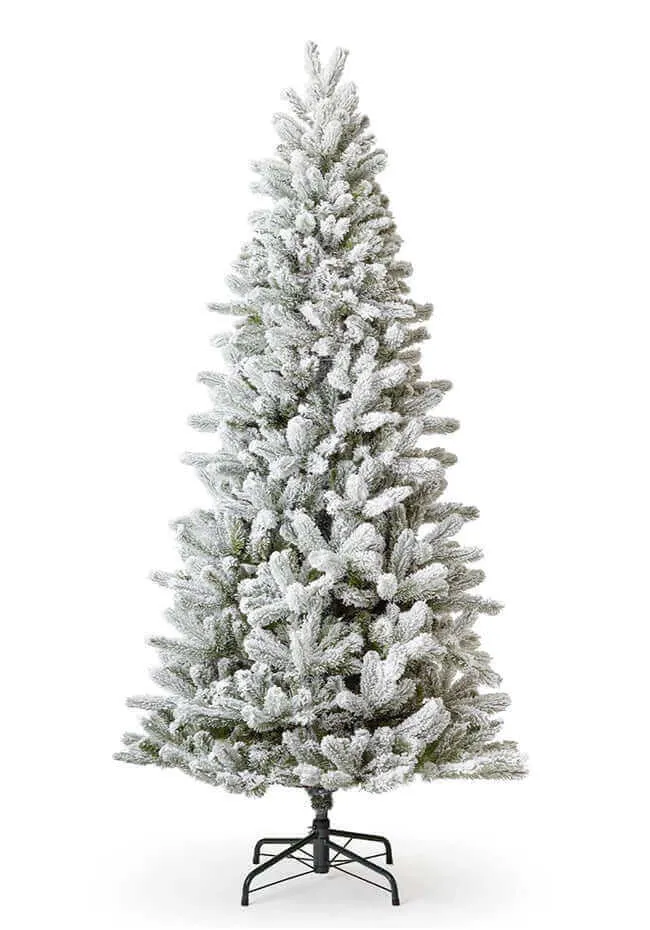 7.5' King Flock® Slim Tree Unlit - FINAL SALE