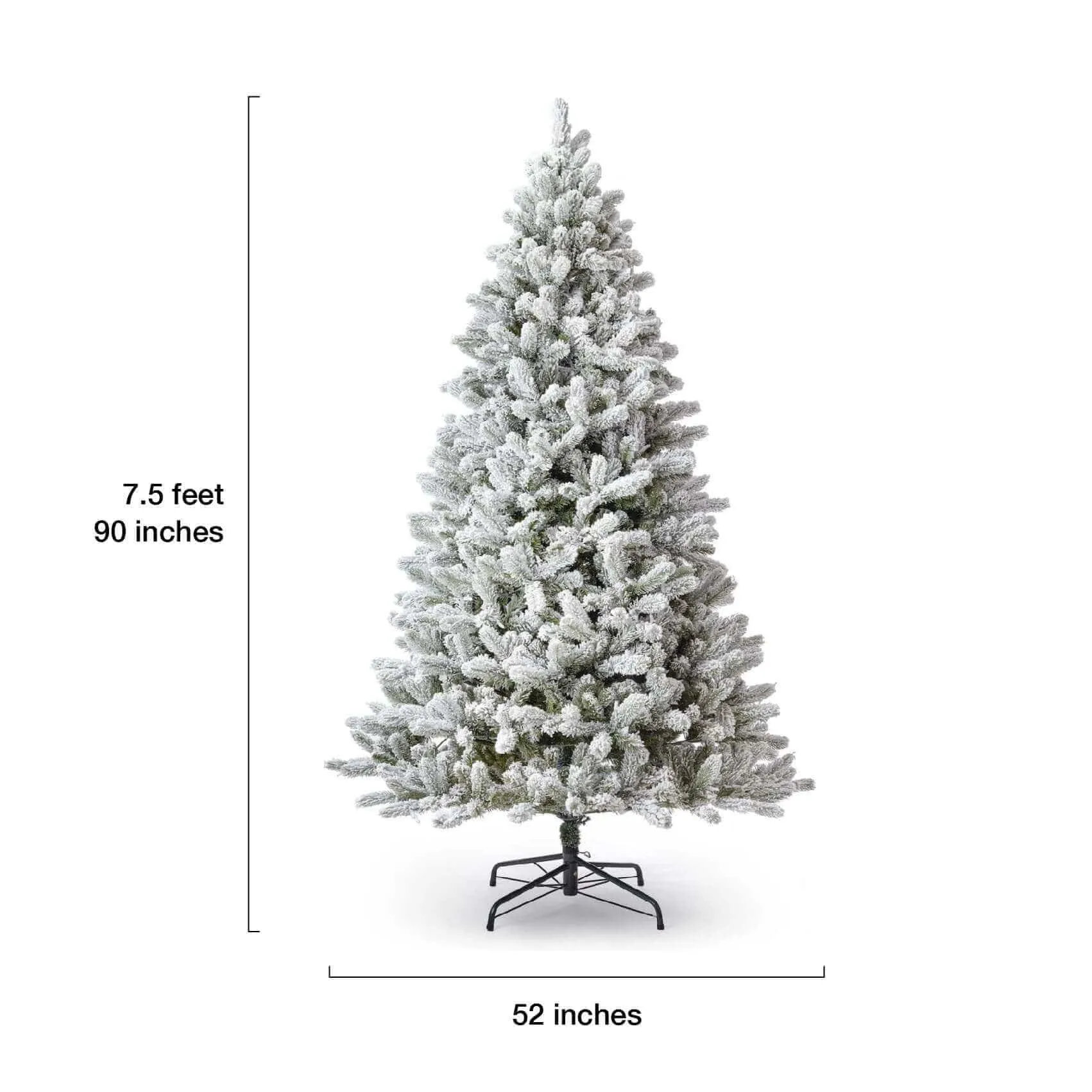 7.5' King Flock® Tree Unlit - OPEN BOX - FINAL SALE