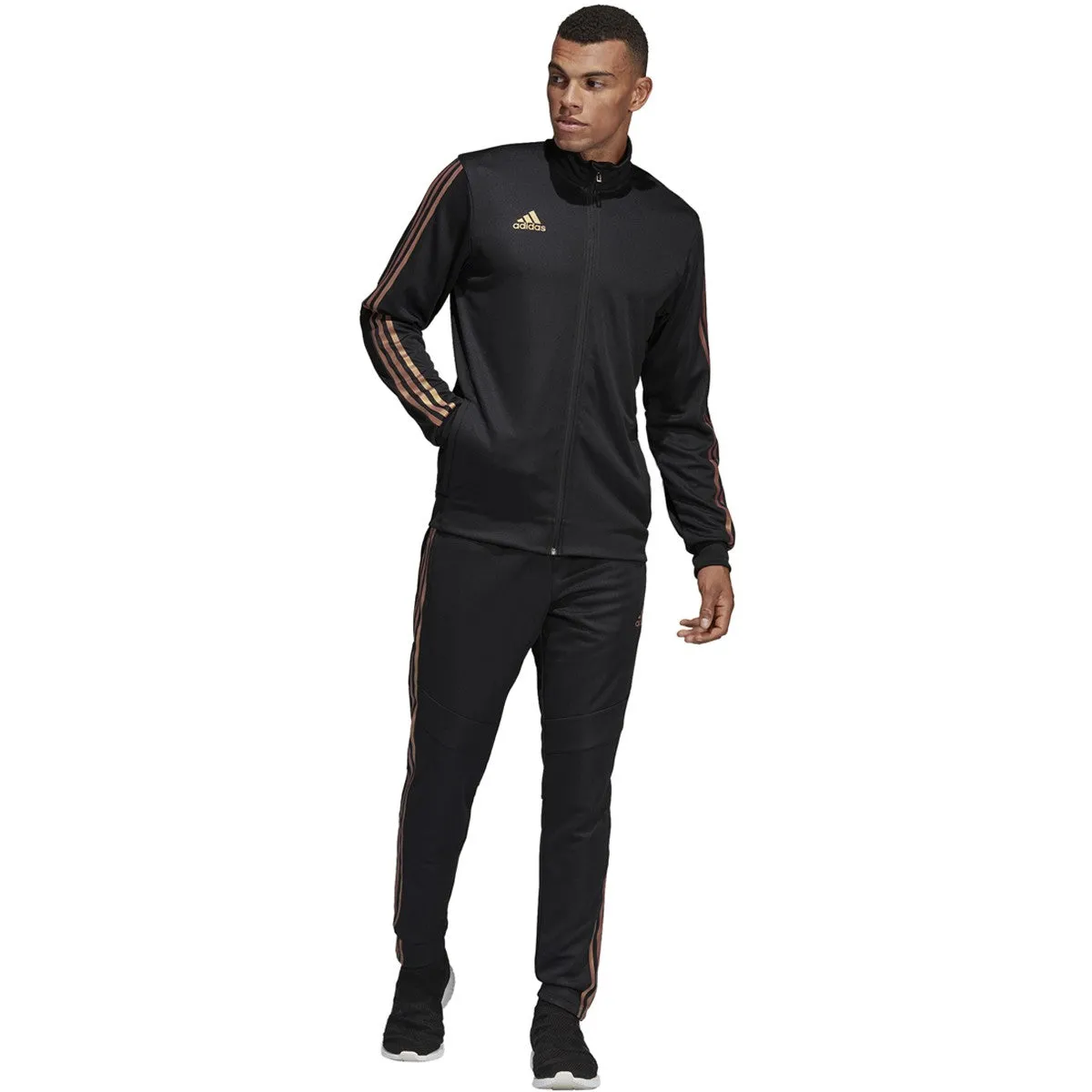 Adidas  Men's Soccer Tiro Track Jacket Black/Nude Pearl Essence