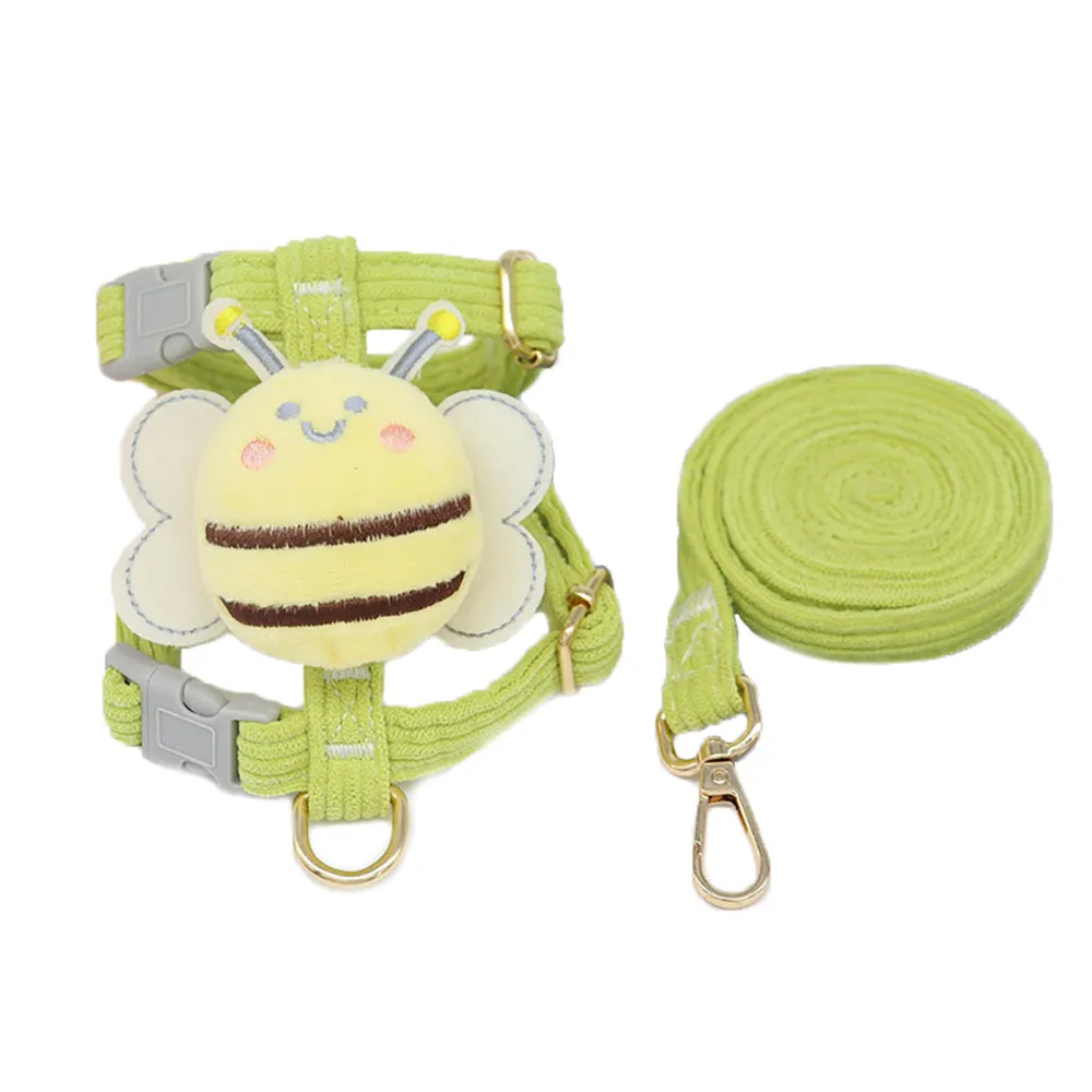 Aiitle Cute Bee 3D Pet Harness Leash Set