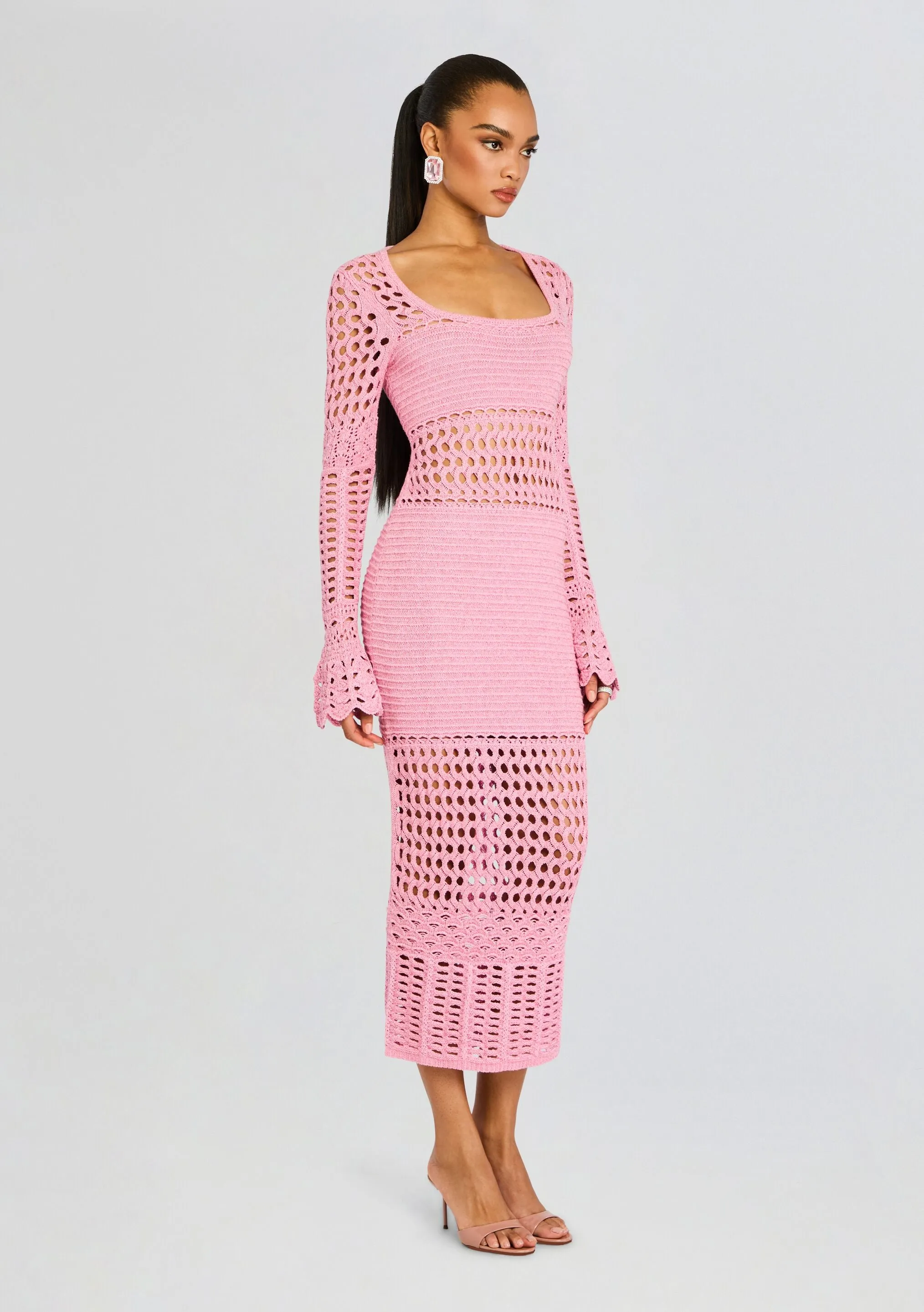 Airie Knit Crochet Dress