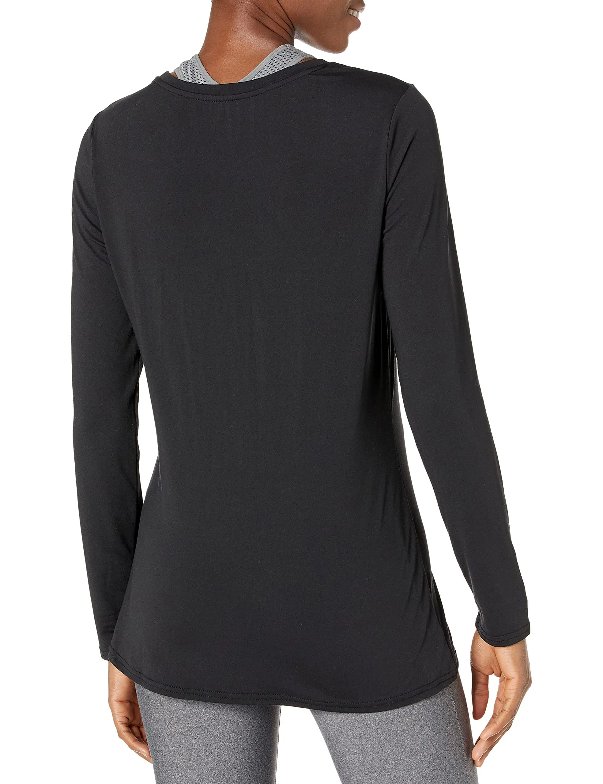 Amazon Essentials Women's Tech Stretch Long-Sleeve T-Shirt (Available in Plus Size)