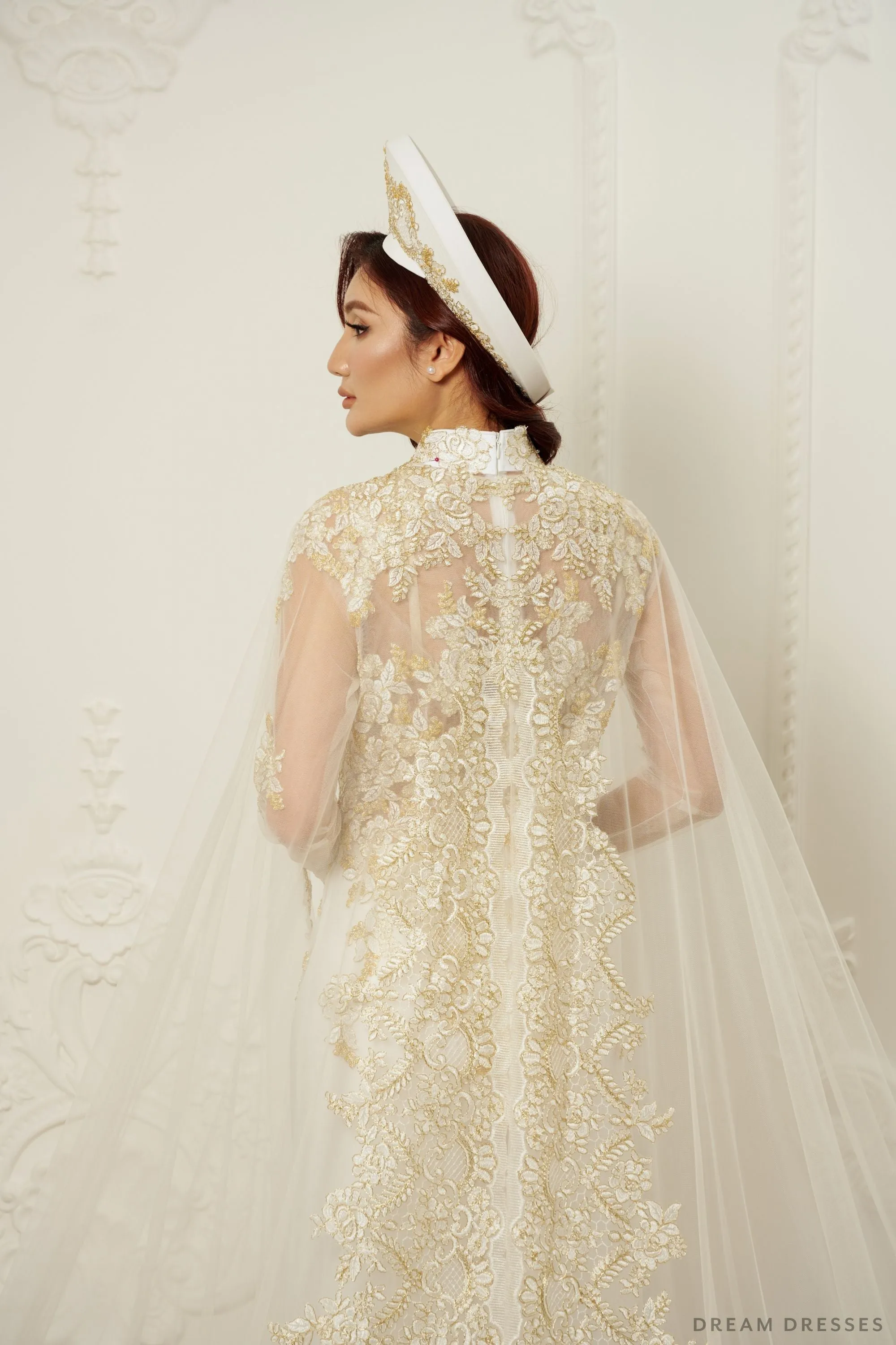 Ao Dai OverCoat | Traditional Vietnamese Bridal OverCoat (#DANDAN)