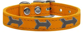 Arrow Widget Genuine Leather Dog Collar Mandarin 26