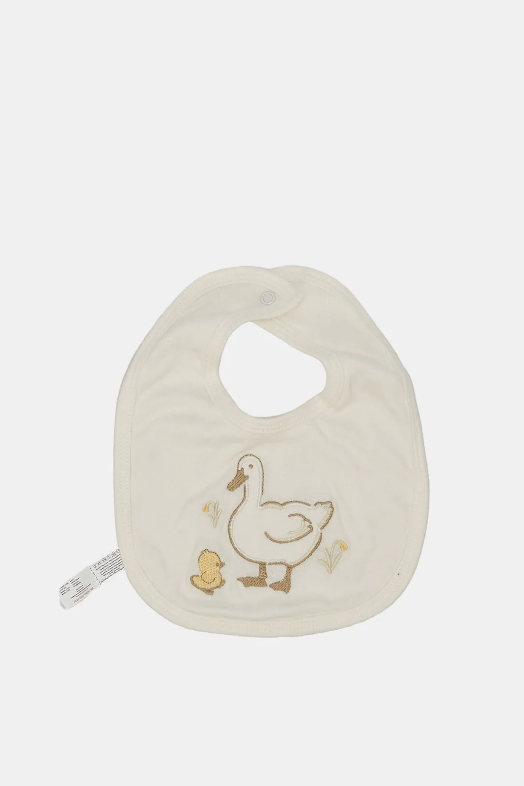 Baby Beige And White Printed Gift Set (5 Piece)