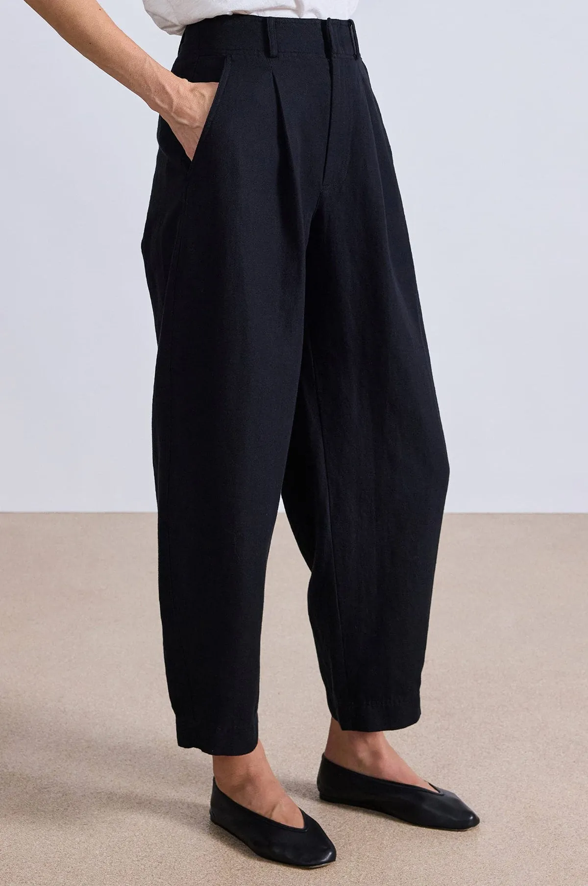 Bari Crop Trouser Black