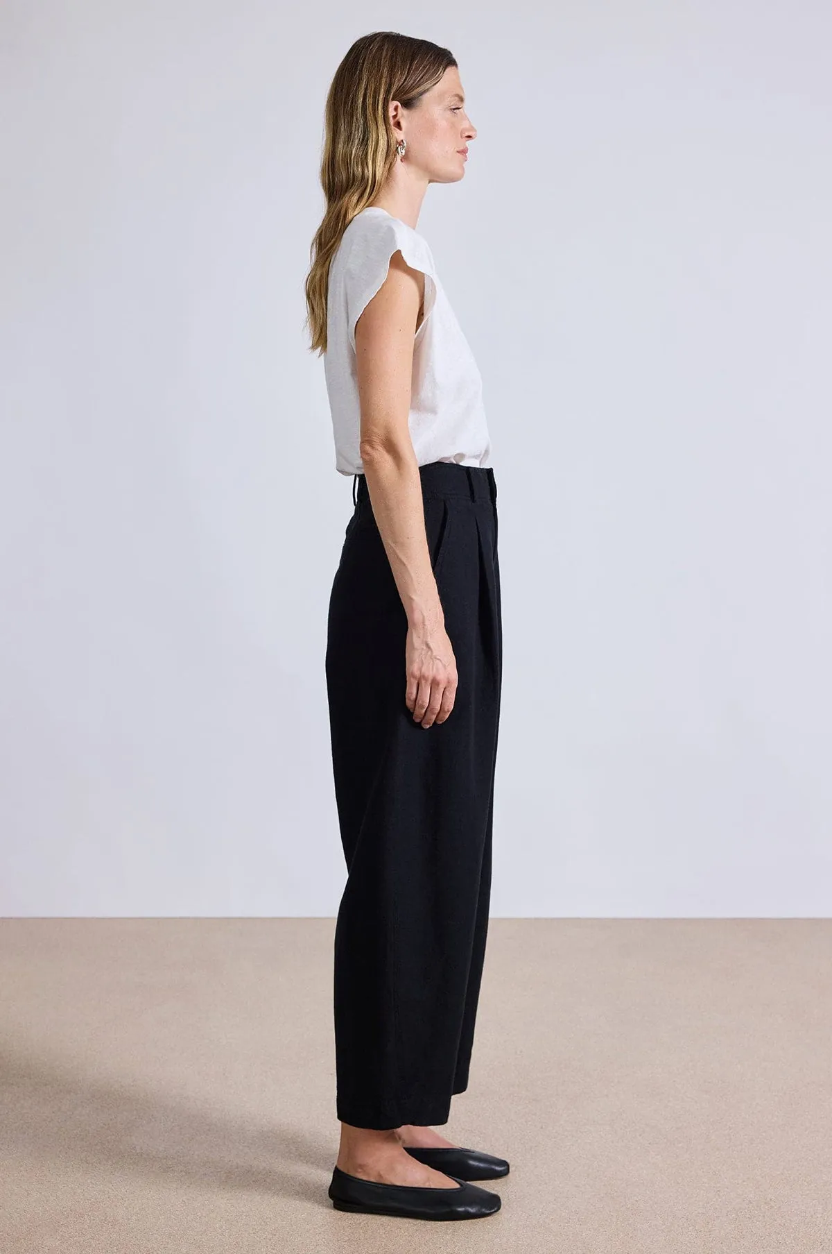 Bari Crop Trouser Black