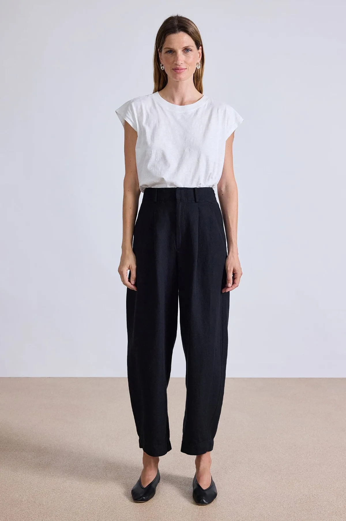 Bari Crop Trouser Black