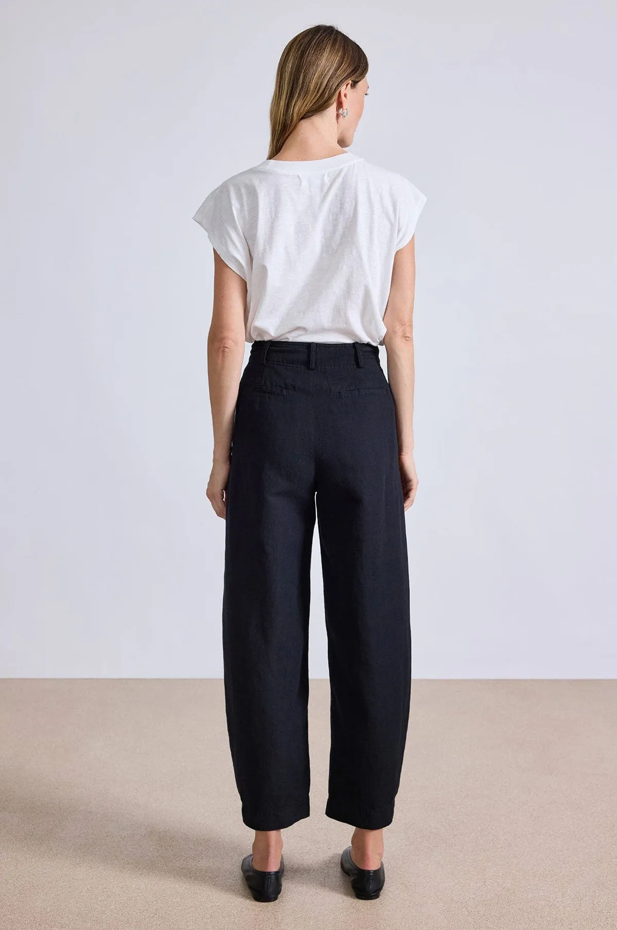 Bari Crop Trouser Black