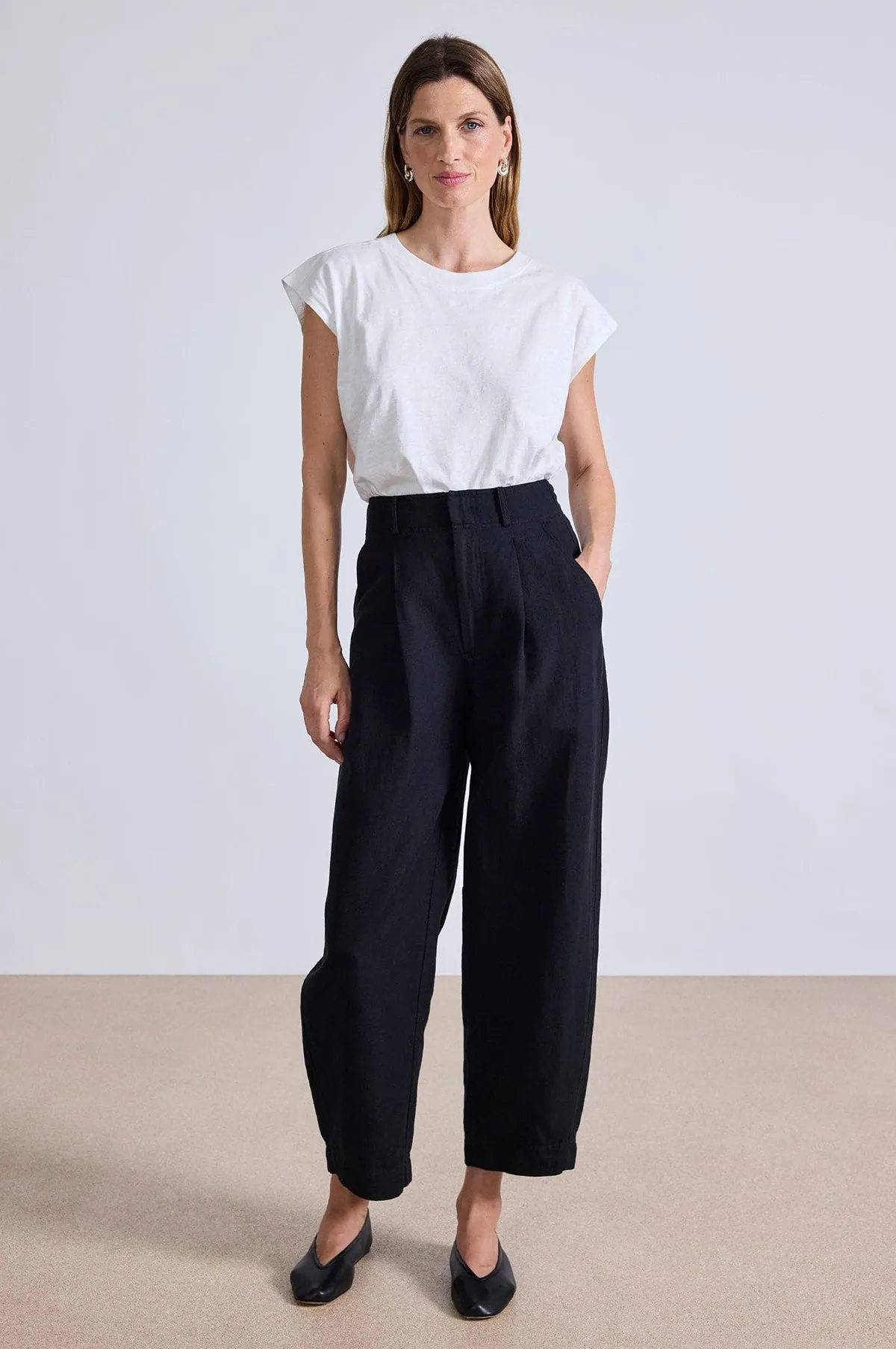 Bari Crop Trouser Black