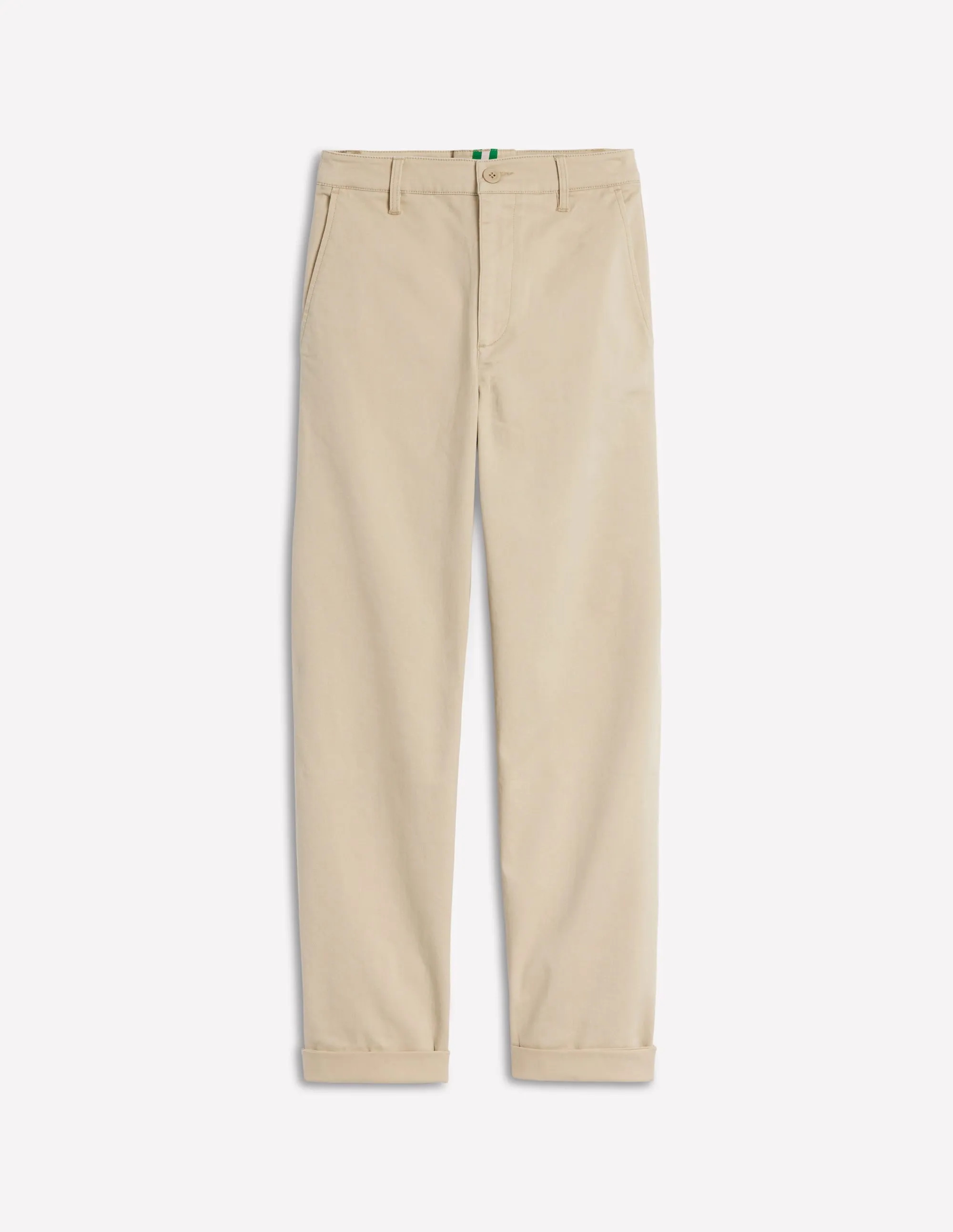 Barnsbury Tape Chino Trousers-Oatmeal