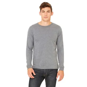 Bella   Canvas Men's Deep Heather Jersey Long-Sleeve T-Shirt