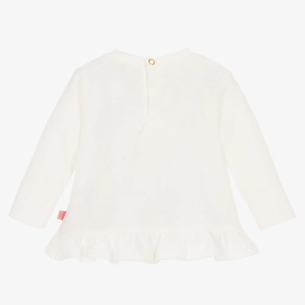 Billieblush Long Sleeve T-shirt Ivory