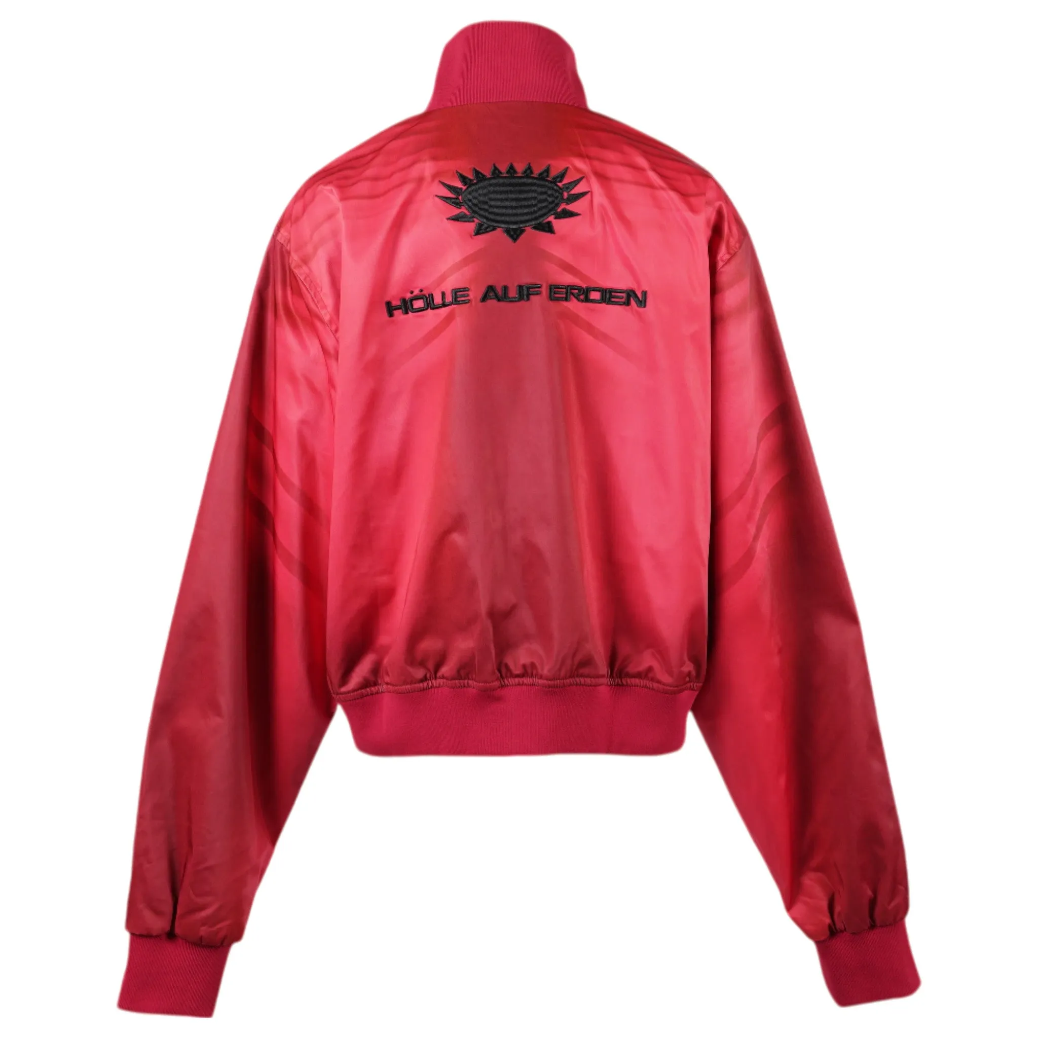 BLACK TRACK JACKET / RED