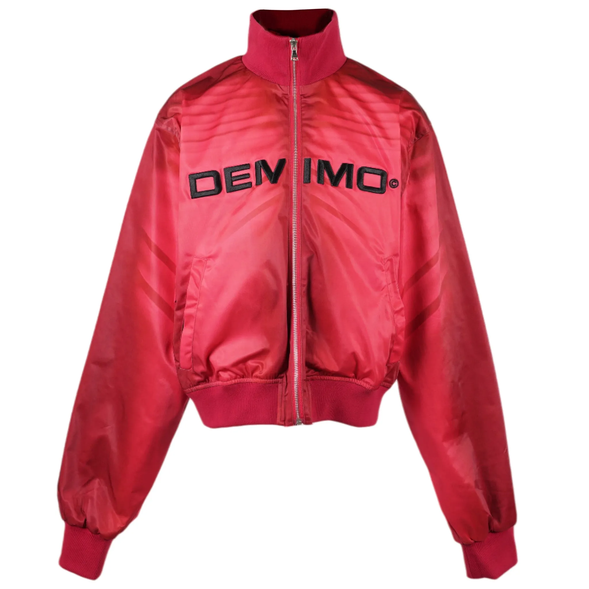 BLACK TRACK JACKET / RED