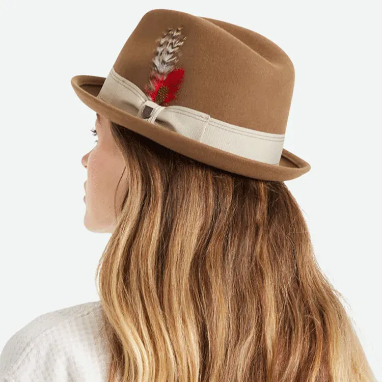 Brixton Gain Fedora - Desert Palm/Natural