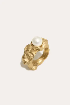 Bubble - Pearl and Gold Vermeil Ring