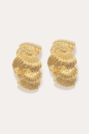 Buttercream (Or, The Icing on the Cake) - Gold Plated Earrings