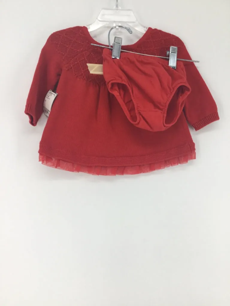 Cat & Jack Child Size 0-3 Months Red Dress - girls