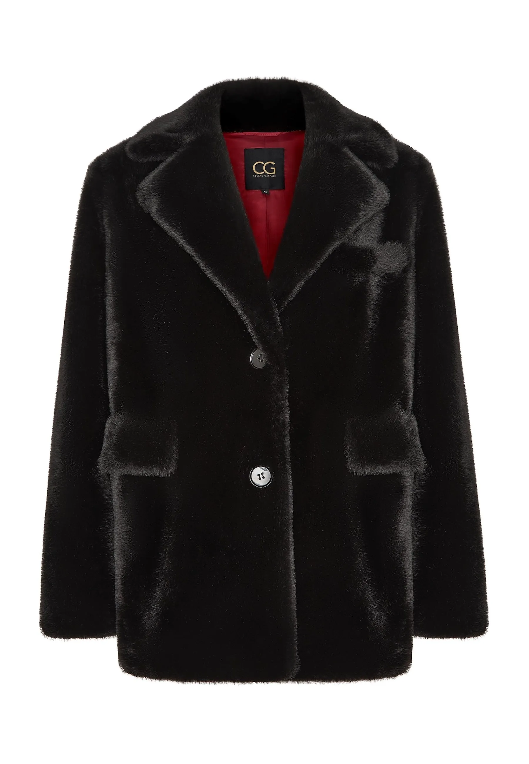 Chic Faux Fur Coat Niuvis - Black