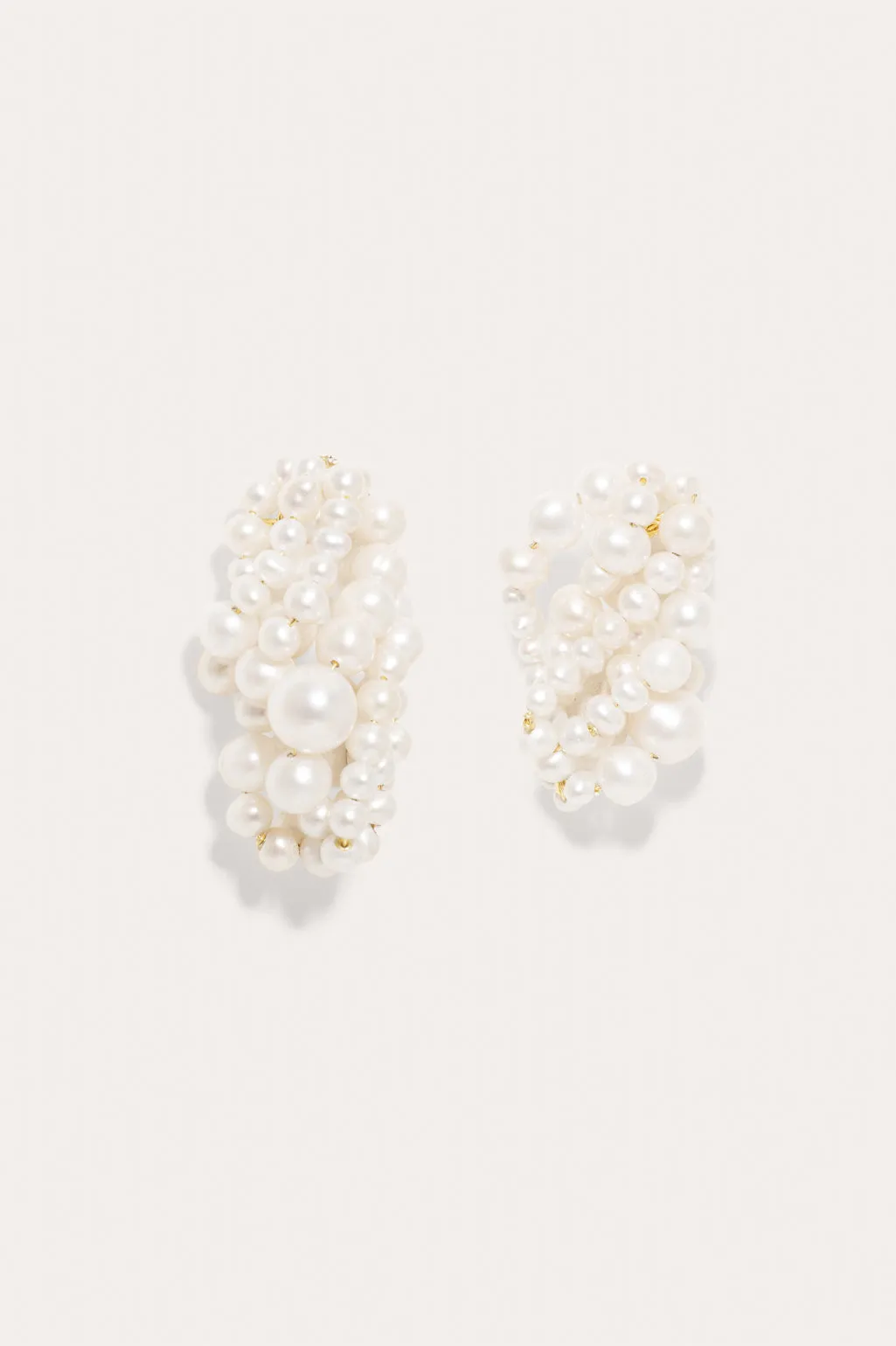 Cove - Pearl and Recycled Gold Vermeil Earrings