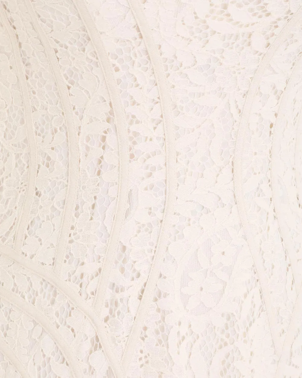 Cream Lace Devi Midi Dress