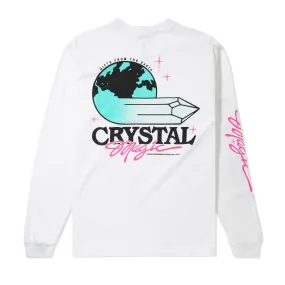 Crystal Magic L/S Tee, White