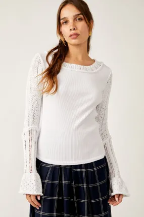 Cuffing Season Long Sleeve Top Ivory