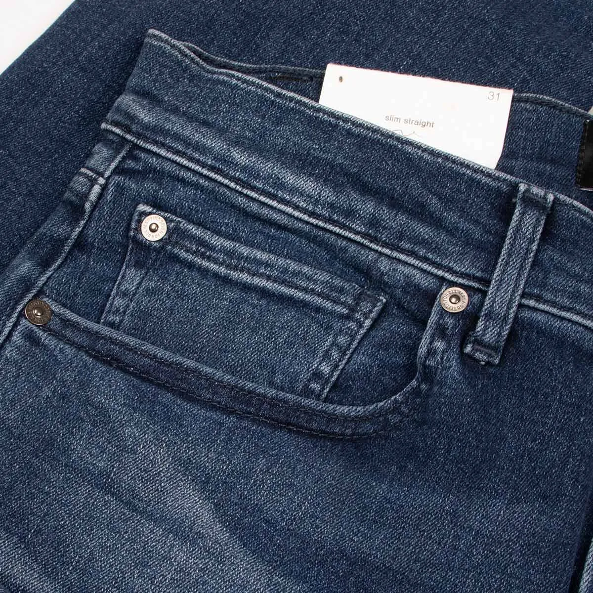 Dark Blue Slimmy Stretch Tek Rebus Jeans