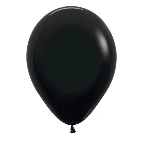 Deluxe Black | 11 Inch | Sempertex (Betallatex) Latex Balloons | Package 10