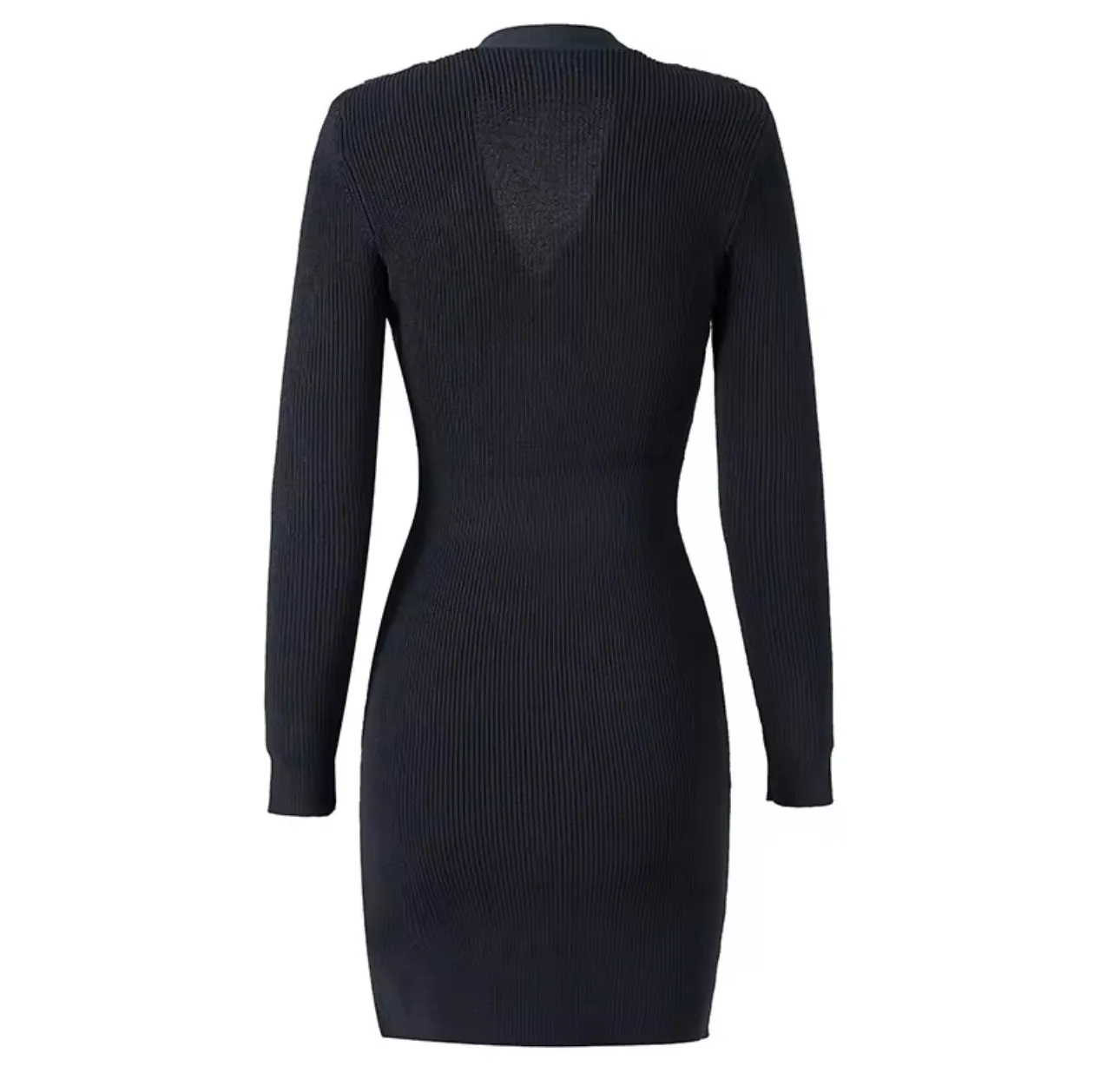 Dian Black Knit Dress