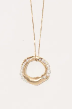 Drippity Drip - Pearl and Gold Plated Pendant