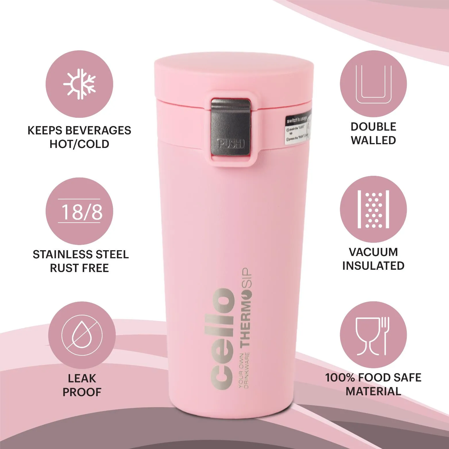 Duro Café Flask, Insulated Coffee Mug, 450ml