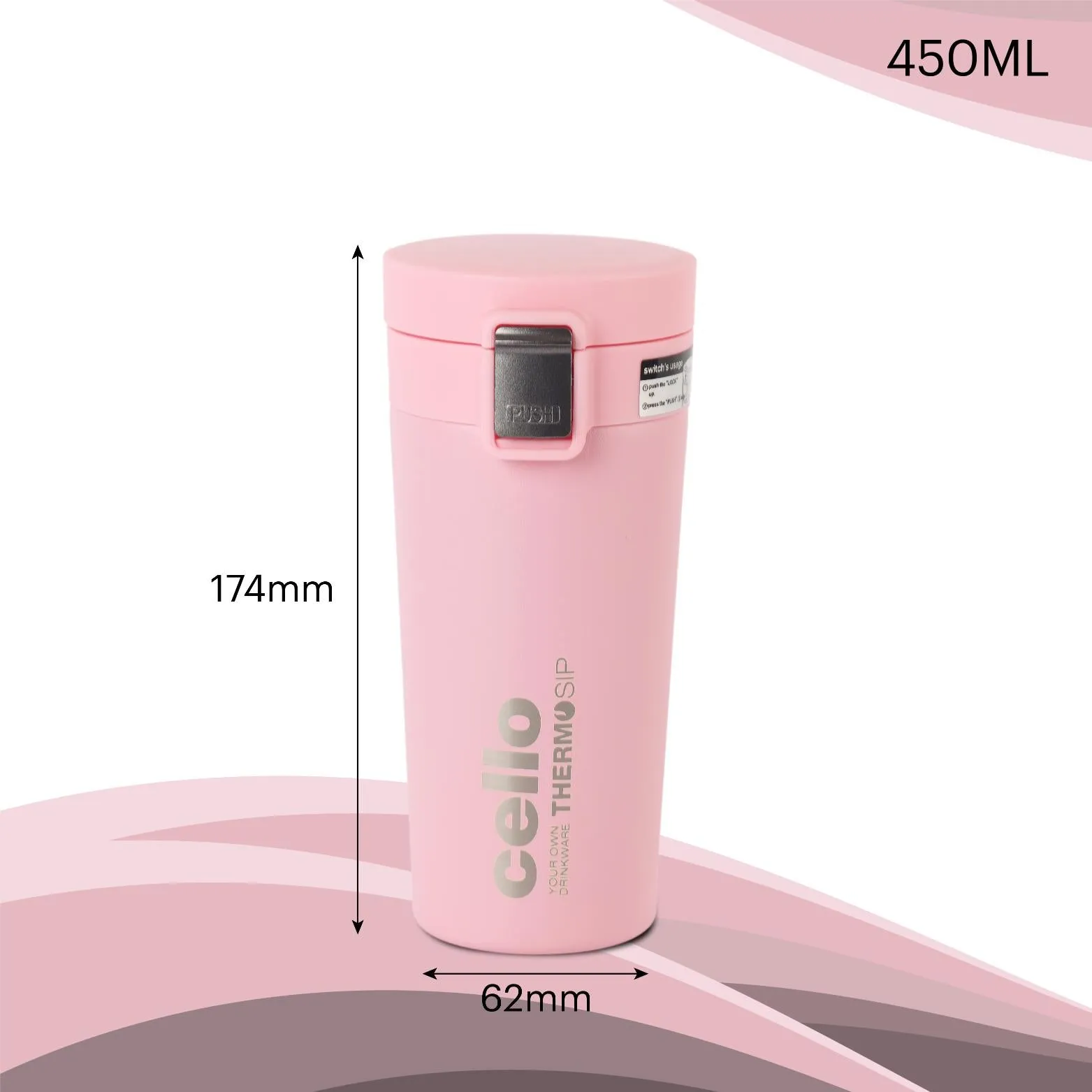 Duro Café Flask, Insulated Coffee Mug, 450ml