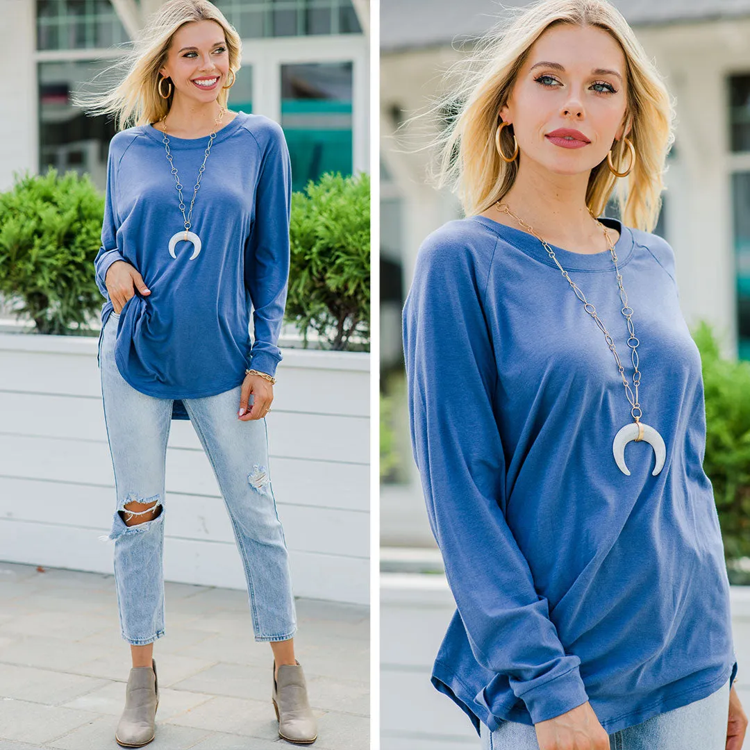 Easy Like Sunday Denim Blue Tunic