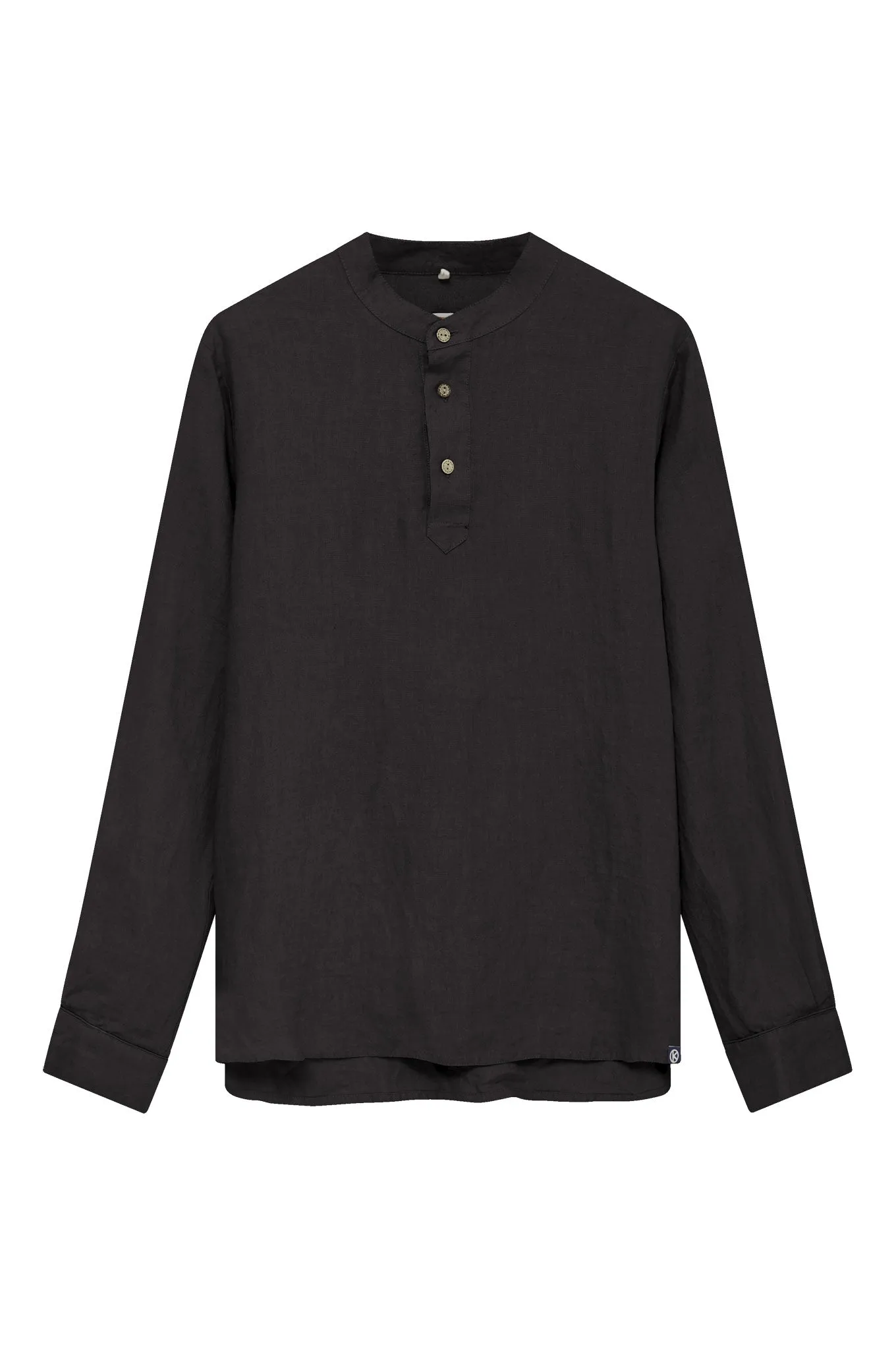 Elijah Linen Long Sleeve Black