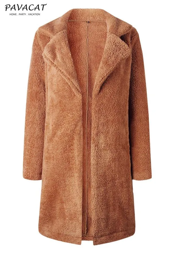 elveswallet Feeling of Warmth Faux Fur Longline Coat