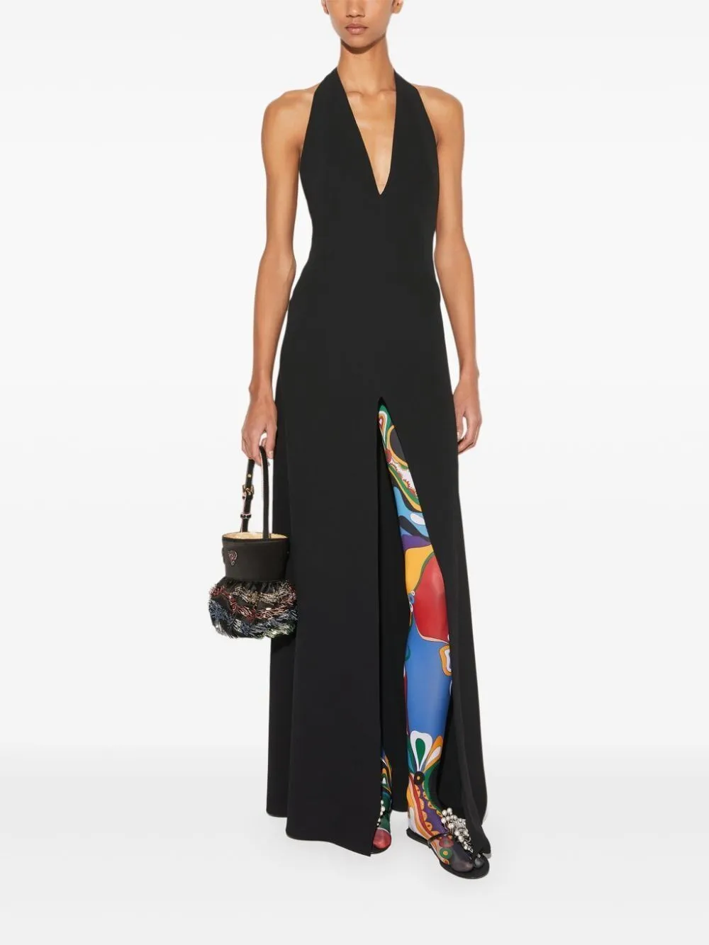 EMILIO PUCCI Elegant Halterneck Maxi Dress for Women