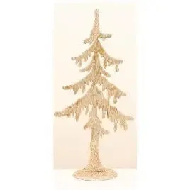 Enchante Champagne Gold Glitter Silhouette Tree 30cm