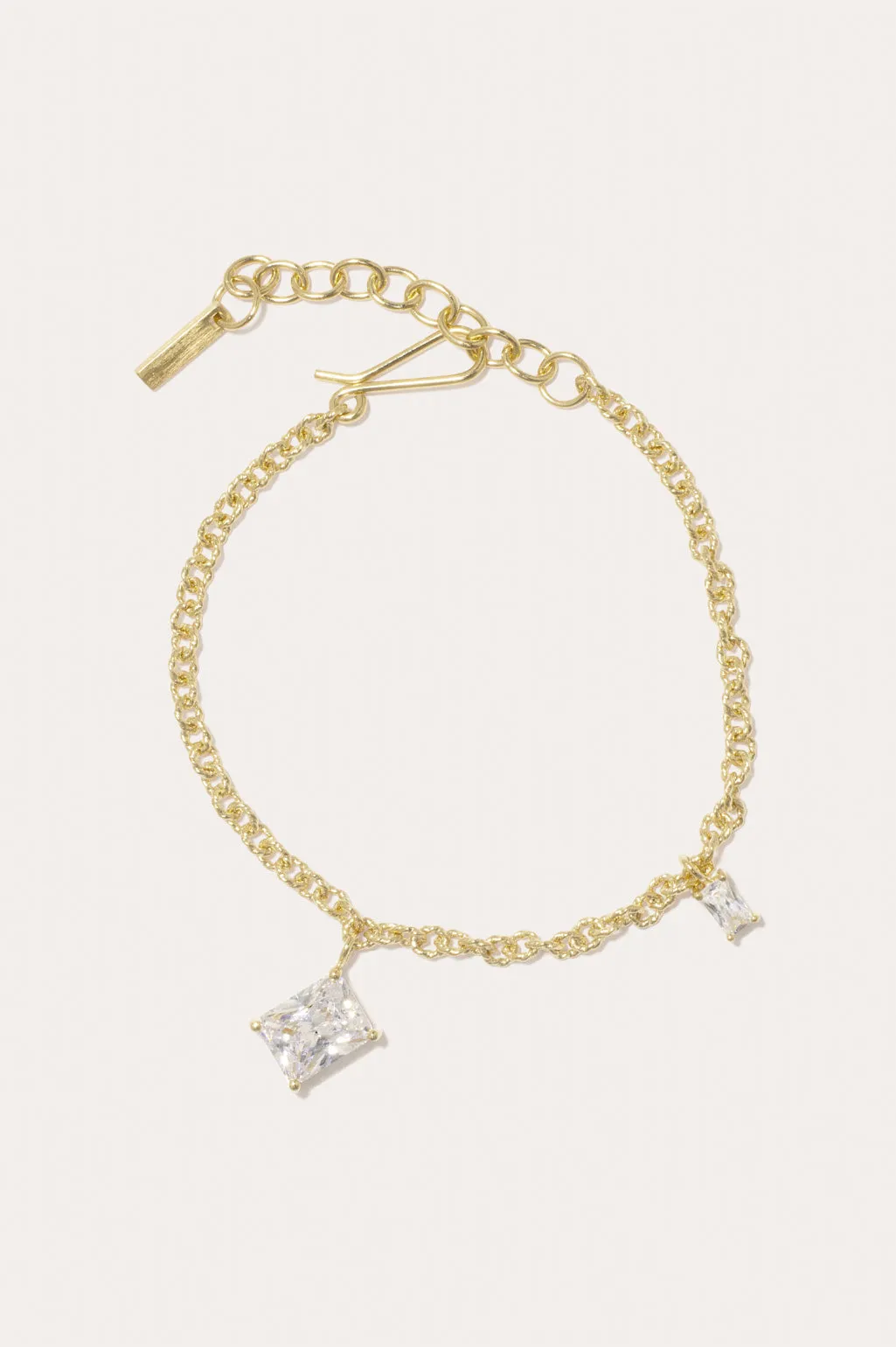 Encrypted Dreams - Zirconia and Gold Vermeil Bracelet