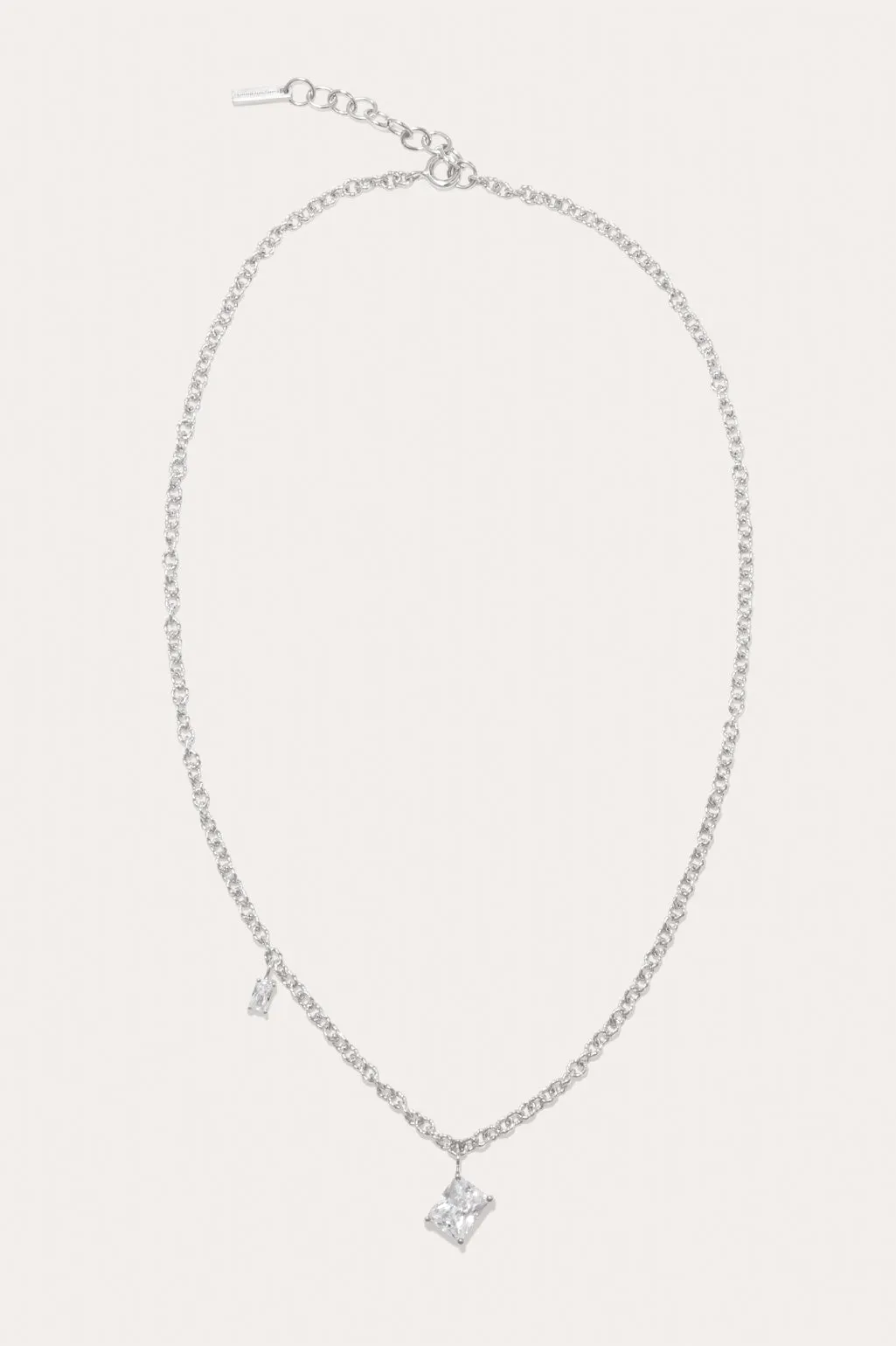 Encrypted Dreams - Zirconia and Sterling Silver Necklace