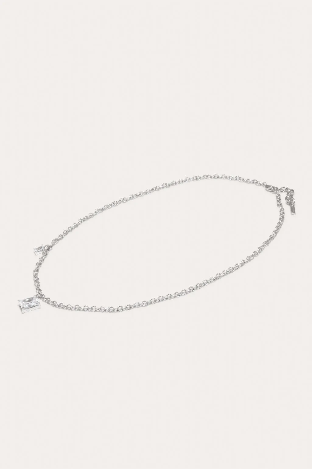 Encrypted Dreams - Zirconia and Sterling Silver Necklace