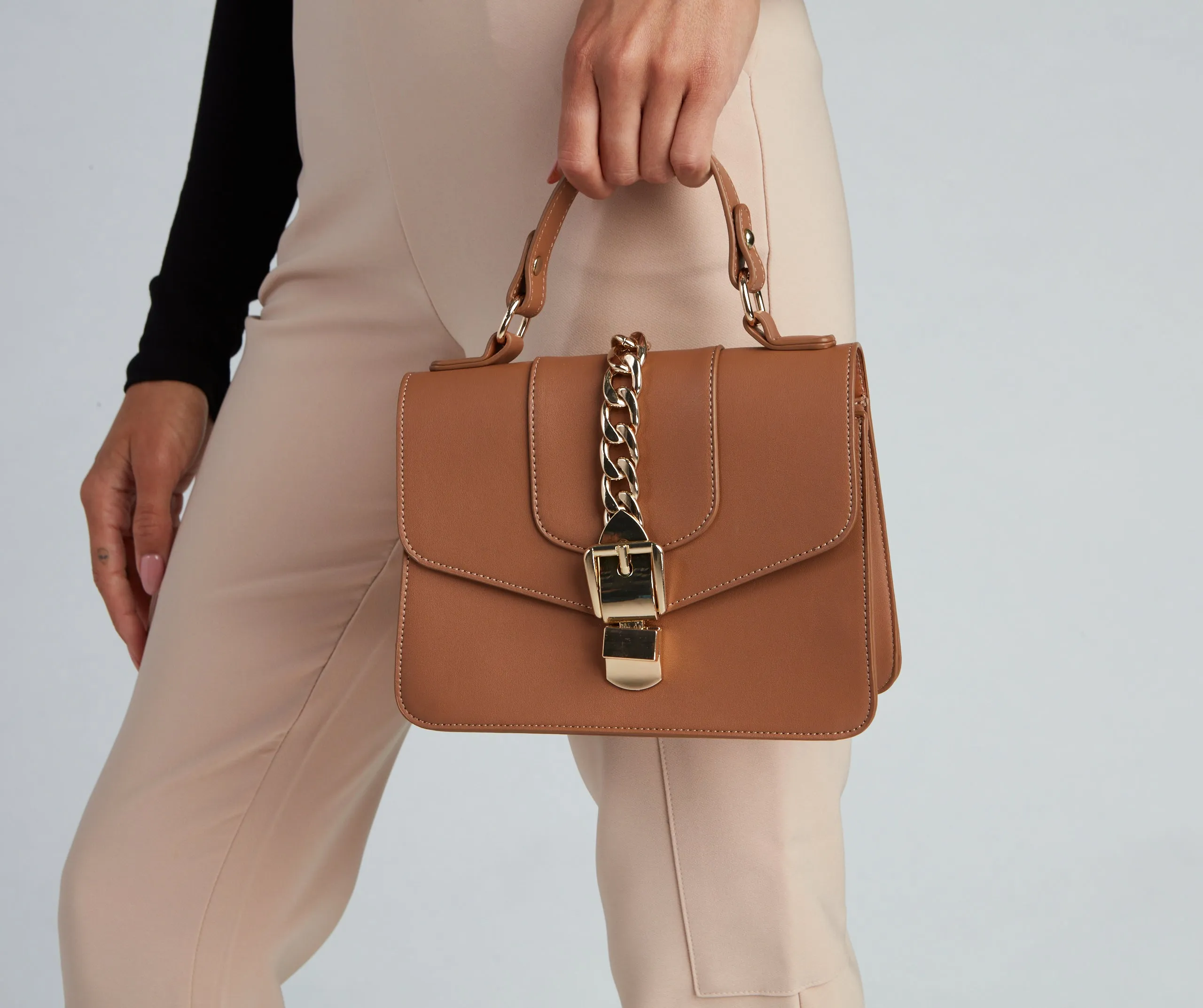 Endless Chic Faux Leather Crossbody